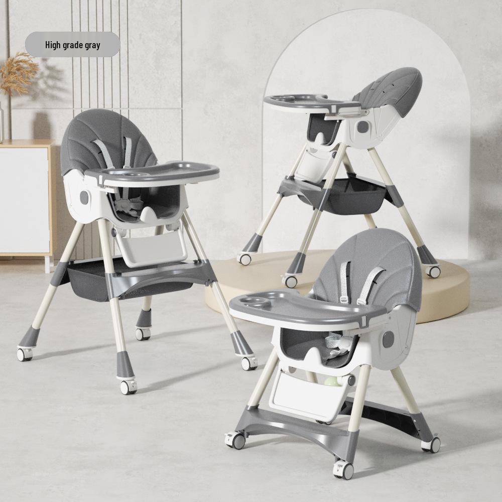 Regulowane Krzesełko dla Dziecka: Krzesełko do karmienia niemowląt i małych dzieci z tacką