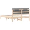 Bed Frame with Padded Headboard Light Grey 140 X 190 Cm