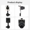 RJ45 Panel Mounted Coupler With Locking Interface 180/90 Degree Compatibles Cat5/Cat6 Cable ABS Metal