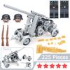 Militare Esercito Tedesco 88 FLAK Artiglieria Blocchi da Costruzione Soldato Figure WW2 Campo di Battaglia Armi Anticarro Modello in Scala Regalo per Bambino Giocattolo per Ragazzo