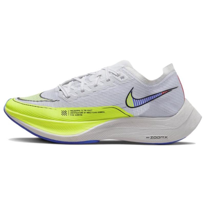 Nike ZoomX Vaporfly Next% 2 'White Volt Racer Blue' Women's Sneakers Casual CU4123-103