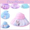 Elsa Cartoon Kinder Sonnenhut, Strapazierfähiges und Bequemes Polyestergewebe, Erhältlich in Lila, Blau und Pink, 52-54cm/20.5-21.3in.