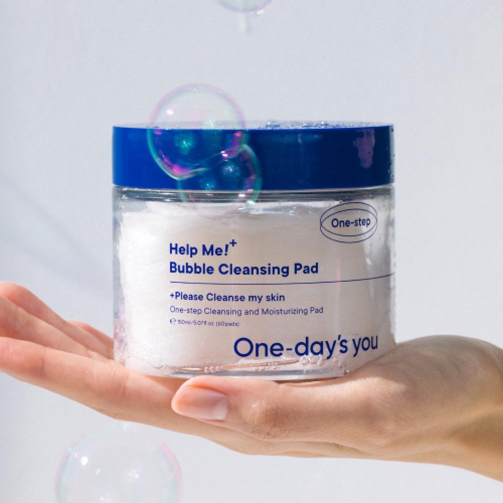 One Days You Help Me Bubble Cleansing Cloud Pads 60 Pacts Help Me Bubble Cleansing Pad