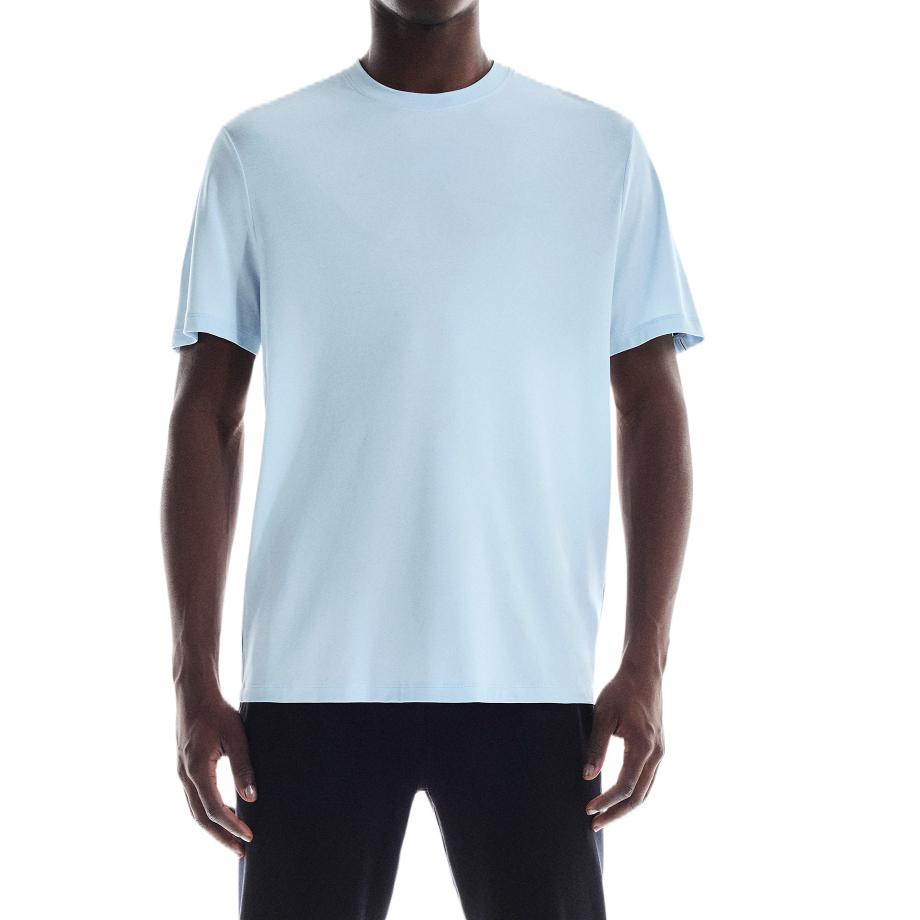 На Fashi Повседневная Мягкая Удобная Модная Футболка Мужские Топы Арктический-Синий 1MF10242962 XXL 9495₽