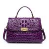 Borsa da donna con fantasia coccodrillo, borsa a tracolla da donna in vera pelle, borsa a mano in pelle bovina primo strato, borsa da donna in pelle di coccodrillo in vendita diretta