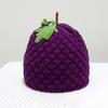 Warm Knitted Fruit Hat Creative Pineapple Beanie Lemon Strawberry Pullover Cap  Outdoor
