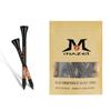 MAZEL Golf Wood Long Tees, Tees, Tees, 70mm/83mm (50 Pieces, Black)