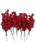 Branch, decorative cone 20 pcs red, maroon
