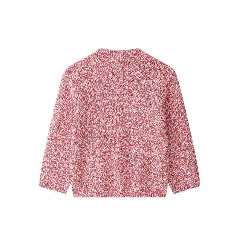 Womens Sweet Knit Cardigan With Metal Buttons Round Neck French Sleeve Loose Fit Cotton Blend Fall 2026