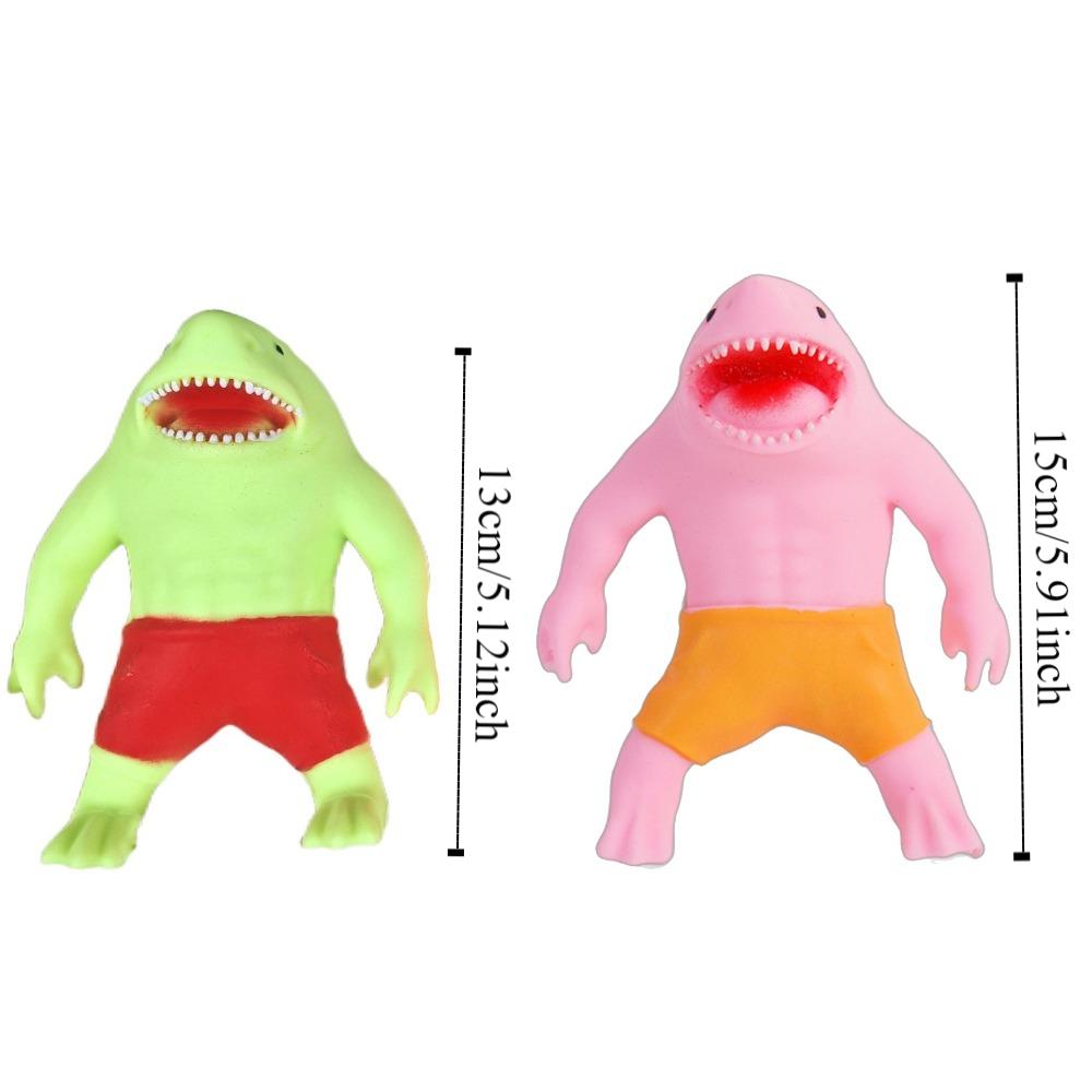 Elastic Shark Squeeze Toy Slow Rebound Sharkman Relax Toys Shark Fidgeting Toys Practical Jokes