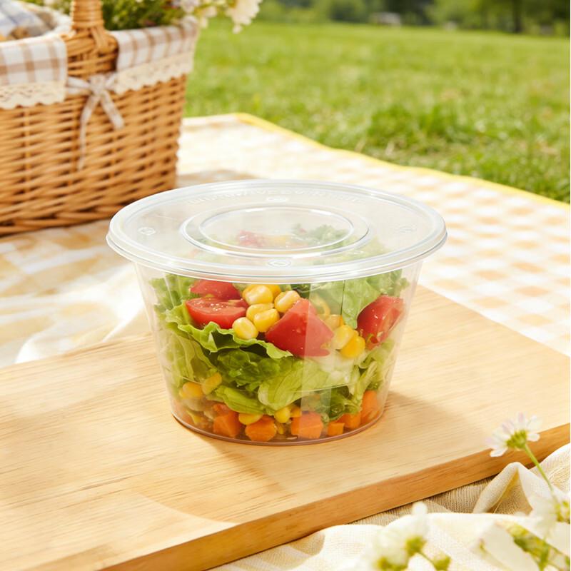 Disposable Round 1750ml Food Containers with Lids