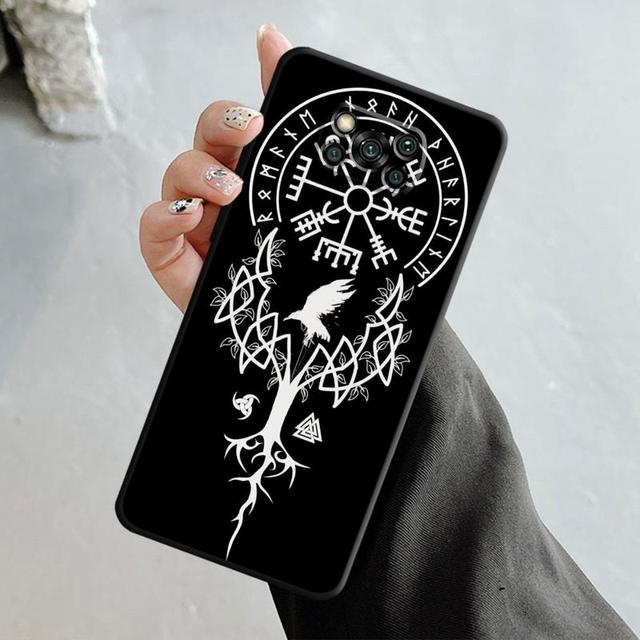 

Чехол для телефона Xiaomi Poco X3 Nfc X4pro M3 C40 для Mi 12 11 10 10t 8 Note10 Lite 11ultra 11t Pro F1 Viking Vegvisir Logo Tree For Mi Note 10