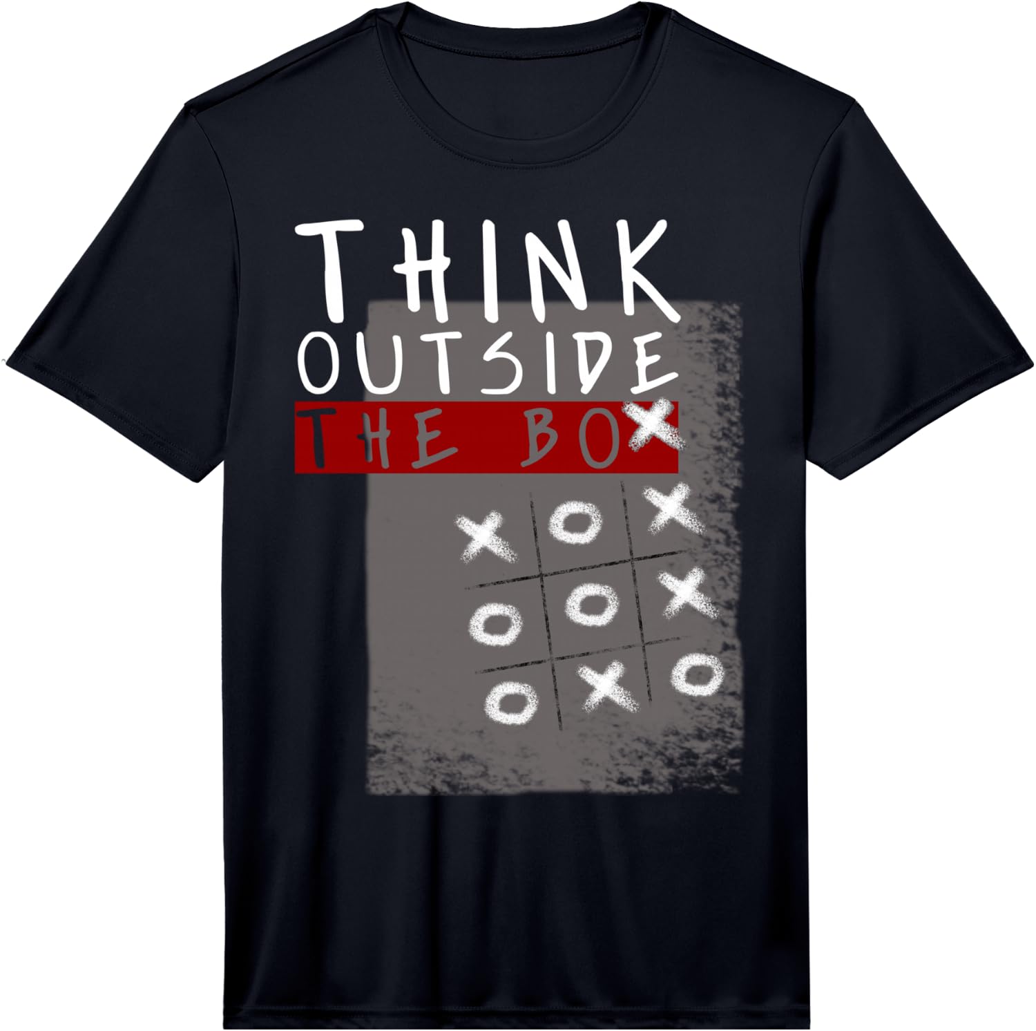 Think Outside The Box Funny Tic Tac Toe Fun Performance T-Shirt Unisex T-Shirt S