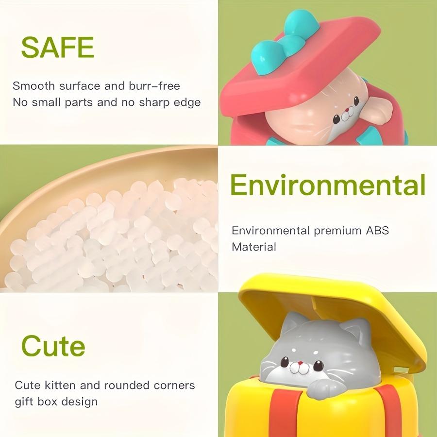 Press Cute Sliding Cartoon Inertia Toy Car Inertia Car Birthday Party Gift Cat Toy Car,Can Walk Without Batteries,Suitable As Halloween,Christmas Gift