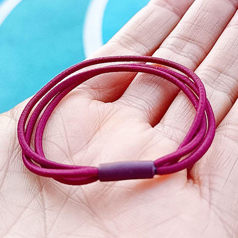 

Черная эластичная резинка для волос в корейском стиле - три в одном, цветная резинка