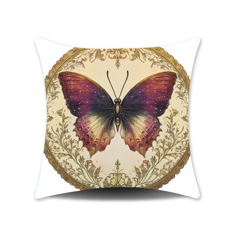 Moda Padrão Elefante Borboleta Capa de Almofada para Quarto Estampada Decoração de Casa Almofada Almofada de Sofá Capa de Almofada Presente