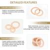 400/300/280/200/150/100Pcs O Ring Copper Washer Gasket Set M5-M14 Flat Ring Seal For Boat Crush Flat Seal Ring Sump Plug Oil Oil Drain Plugs 3
