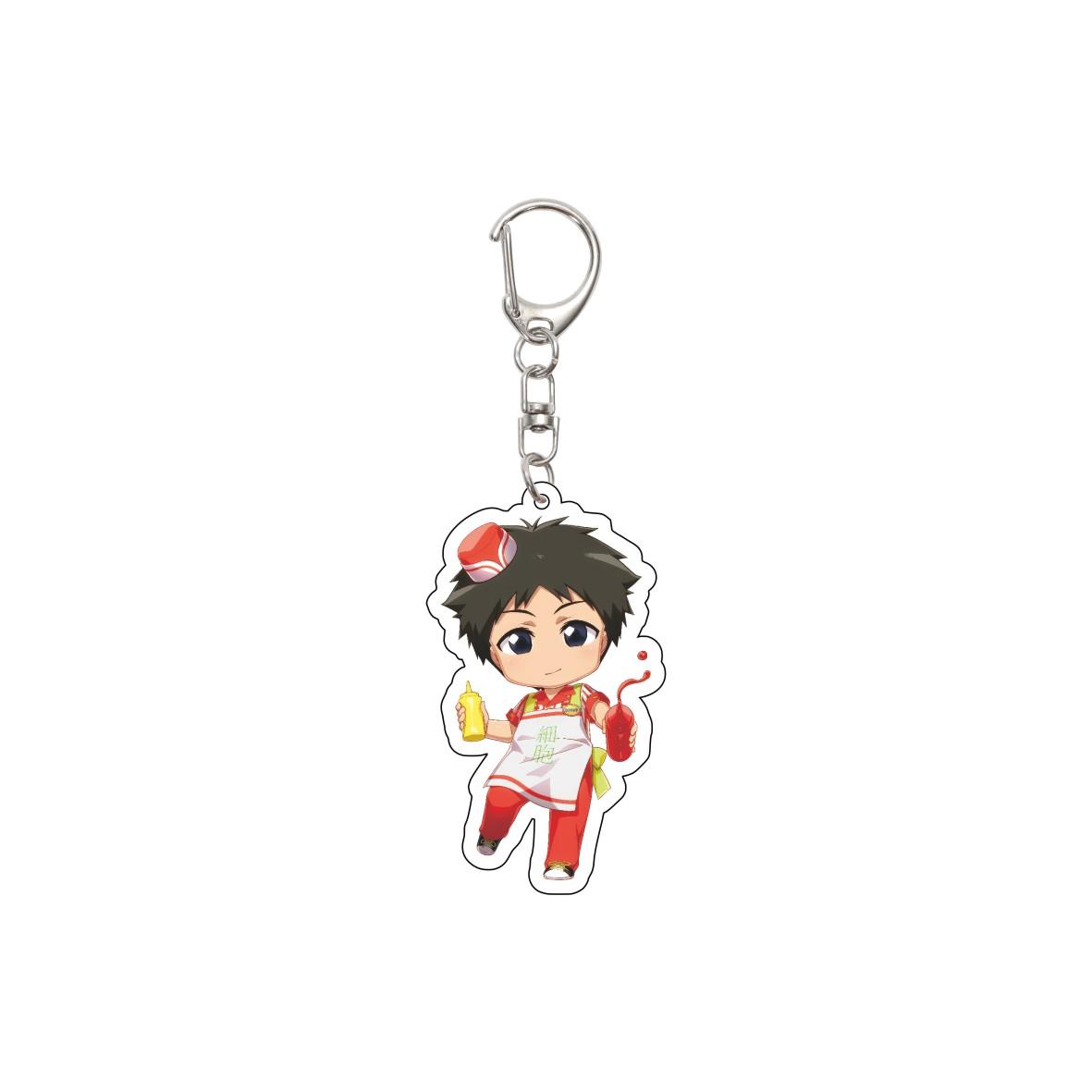 

Gifts/55MM Anime Cells at Work! Keychain Helper T cells/Regulatory cells/Dendritic cells/B lymphocyte Key Chain Christmas Gifts 55mm