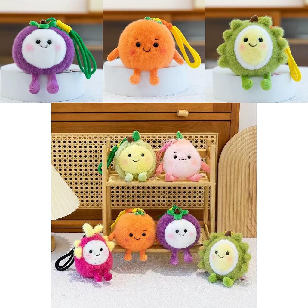 Fruit Plush Toy Mango Dragon Fruit With Soft Short Fleece For Kid Gift Collection