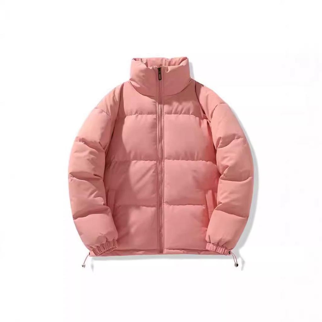 Giacca Invernale Ampia con Collo Alto Cappotto Casual Caldo Imbottito di Cotone