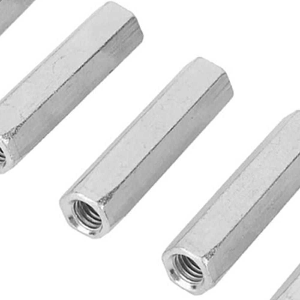 5pcs Coarse Hex Coupling Nuts Durable Studding Fasteners For Construction Hardware