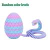 3D Printed Snake with Egg Joint Mobility Simulate Snake Ornament Desktop Home Animal Decoration Kids Desktop accessories