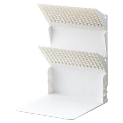 LIHIT LAB Book Stand, A4 Medium, White, A3580-0, Will Not Fall Over Even with Just One Book (Set of 3)