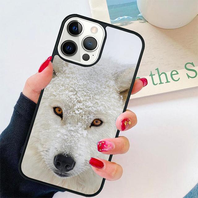 Snow Wolf Coque Shell For iPhone 17 Air 15 16 14 13 12 Pro Max 11 Pro Max Plus Phone Case Cover
