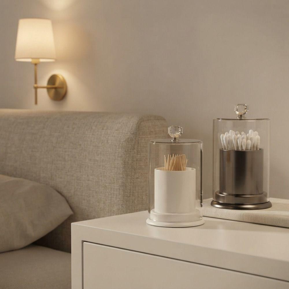 Portable Toothpick Storage Bucket Dust-proof Toothpick Box Practical Toothpick Holder Desktop