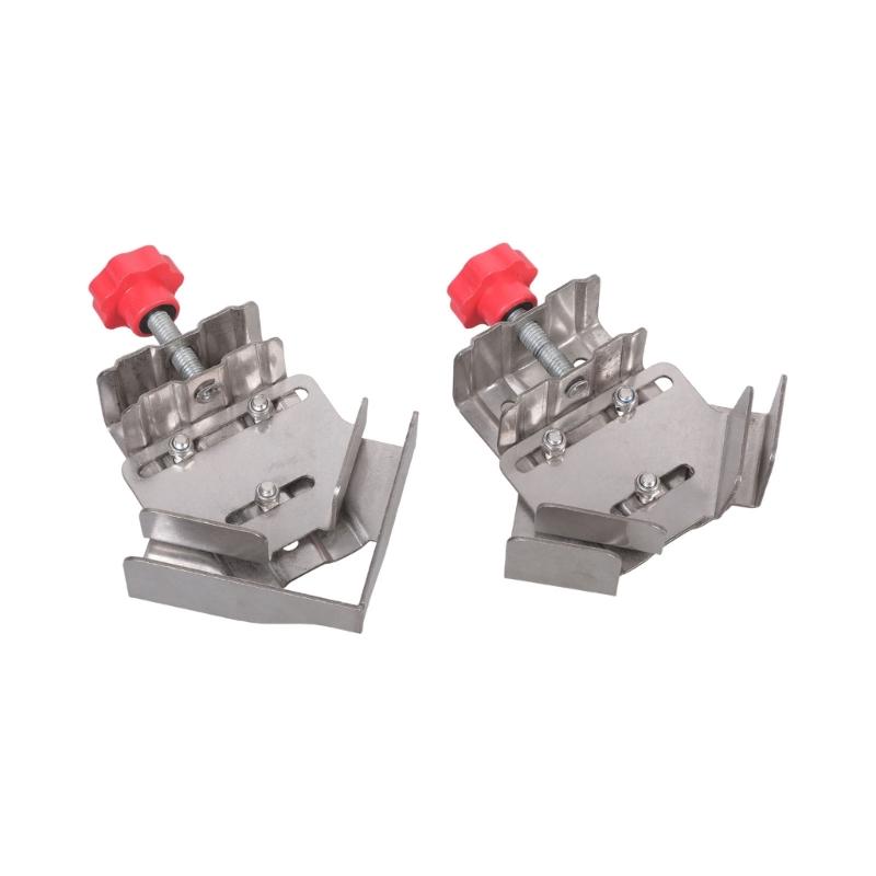Stainless Steel 90 Degree Right Angle Clamp For Woodworking Welding And DIY Projects With Adjustable Rotating Jaw