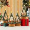 Ornament Christmas Tree With Lights Music And Snow Effect Holiday Gift Decor