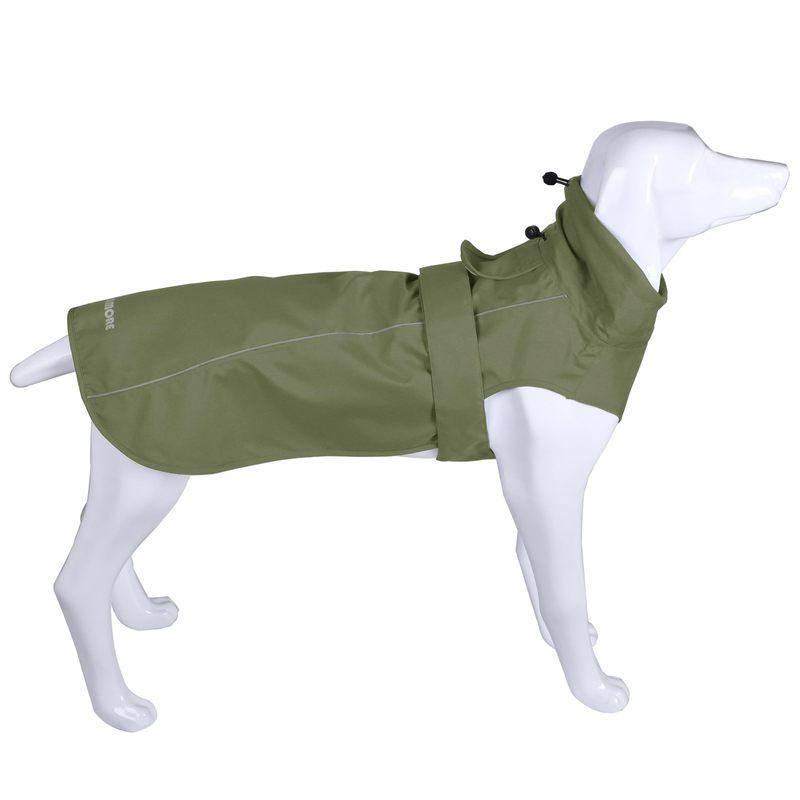 Waterproof Dog Raincoat with Reflective Strip, Adjustable Breathable Rain Coat Jacket with Leash Hole for Dogs