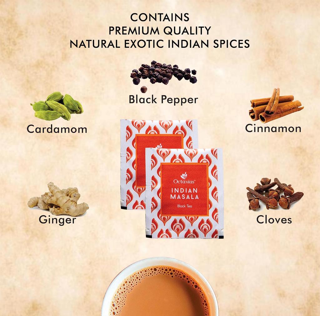 Octavius Indian Masala Black Tea - 30 Teabags