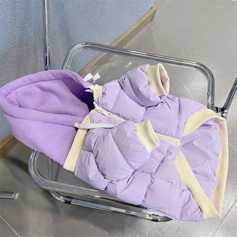 

Autumn and Winter Detachable Sports Cotton Clothing Handmade Pet Cat Dog Clothing Teddy Corgi Bicycle 2XL back length 45cm about 14-8.5 kg фиолетовый