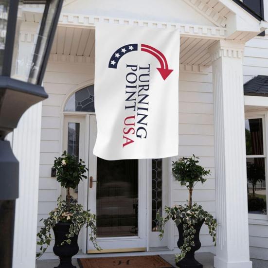 Turning Point USA Flag 3x5Ft Double Sided Wall Hanging Flag Outdoor Polyester Banner with Brass Grommets for Yard Garden Decoration