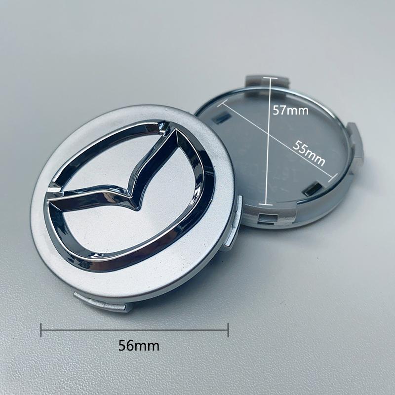 

Car Wheel Hub Center Cover 4pcs ABS Electroplating Accessories For Mazda 3 6 2 5 CX5 CX3 Atenza MX5 CX7 Axela CX30 CX90 CX60 CX8
