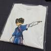 NCT Wish Yushi Color Pop-Up Surf Illustration Kurzarm-T-Shirt, Größe M
