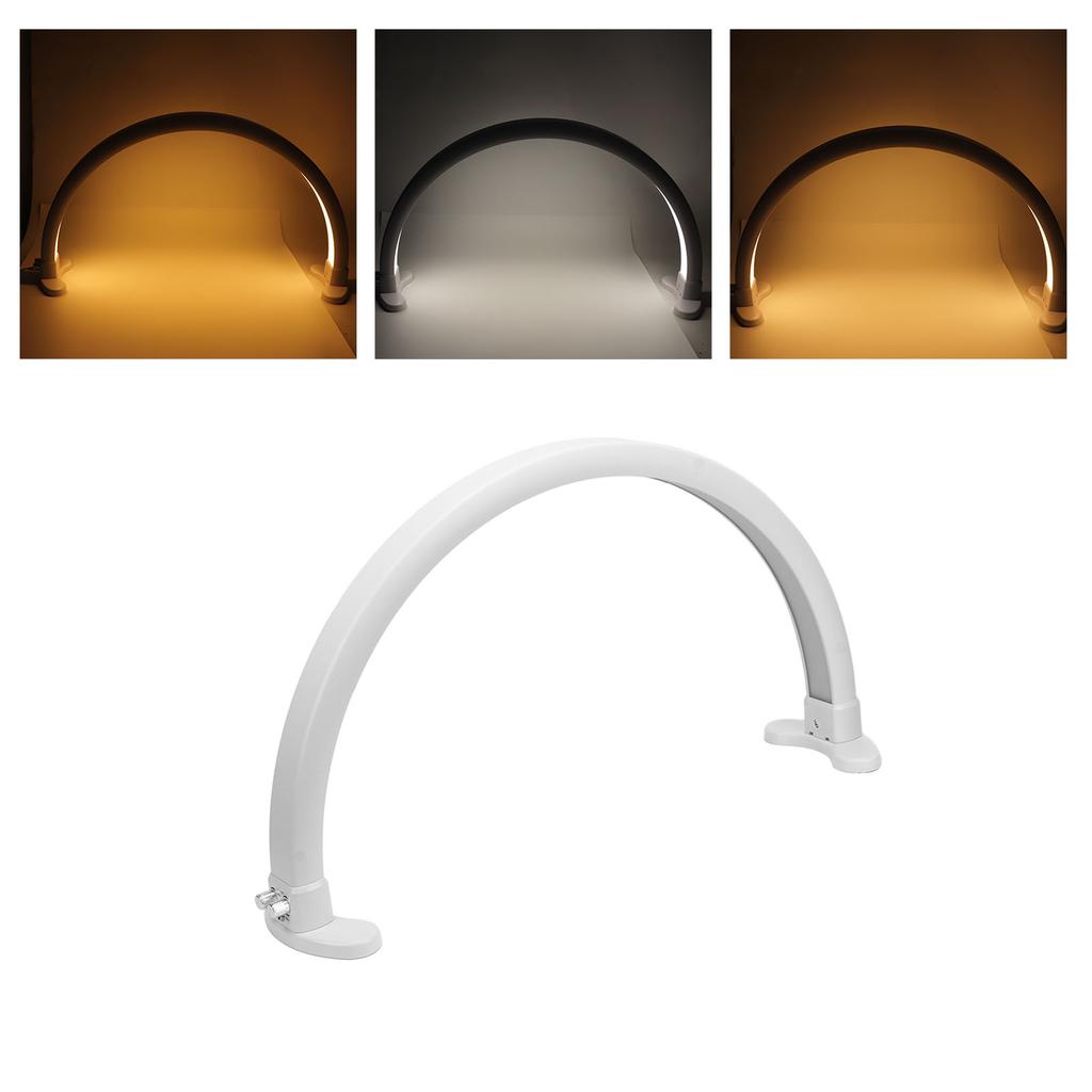 48W Half Moon Nail Art Light 30in 2700 to 5600K Adjustable LED Fill Lamp for Beauty Salon White