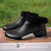 Fashion New Winter Men Cotton Rain Boots Waterproof Rubber Ankle Boot Outdoor Casual Mans Fishing Shoe Hiking Couple's Shoes Main Push