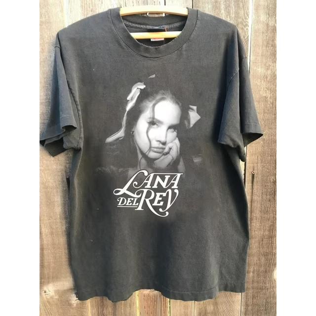 Vintage Lana Muziek Tour shirt DeI Rey Grafisch T-shirt Muziek Tour AN49493