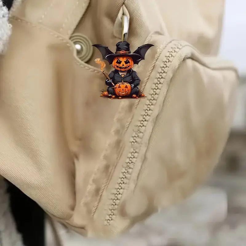 Halloween Pumpkin Themed Man Pattern Acrylic Pendant For Decoration Holiday