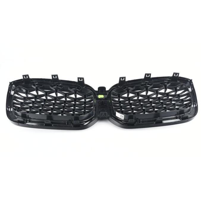 BMW X4 G02 LCI Front Bumper Grille - Full Star, All Black, Holeless Contact for details