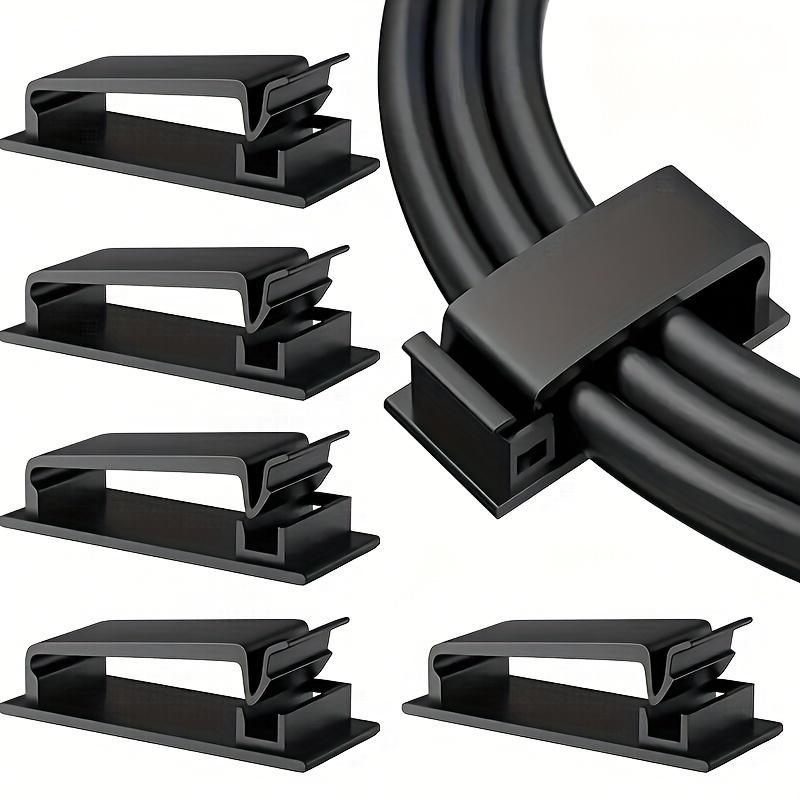 Easy-Install Self-Adhesive Cable Clips - 5/10/20pcs, Wire Organizer for TV, Computer, Ethernet & Power Cords, Perfect for Home, Office