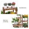 Heavy Duty Wooden Plant Stand Flower Pots Shelf Indoor Outdoor Display Rack