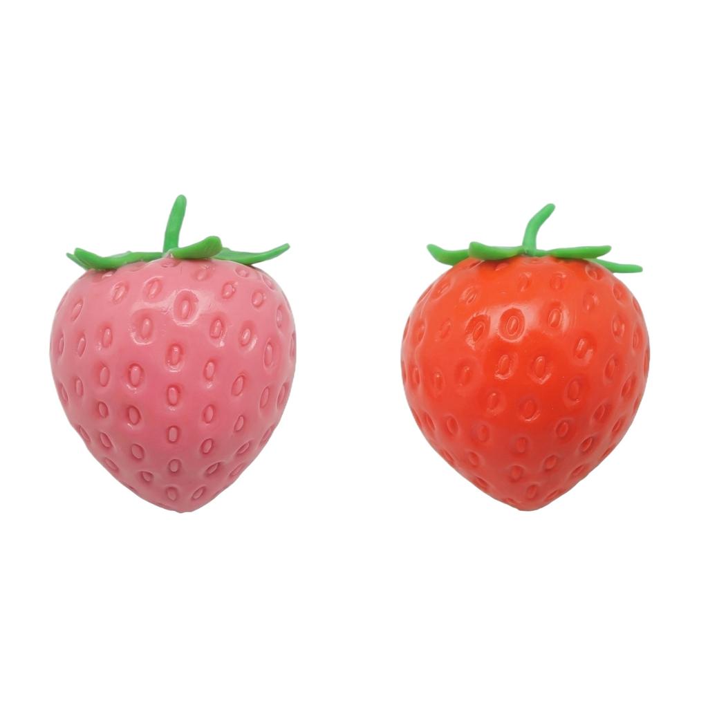 Strawberry Shape Slow Rising Toy Soft Stress Toy for Hand Exercise and Relaxation Gift for Adults and Kids