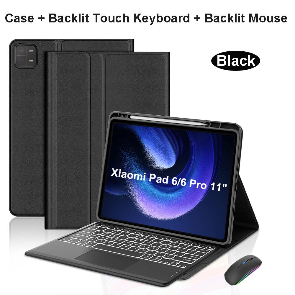 Case for Pad 6 11 Inch, Bluetooth Keyboard Cover for Pad 6 Pro 11 Inch