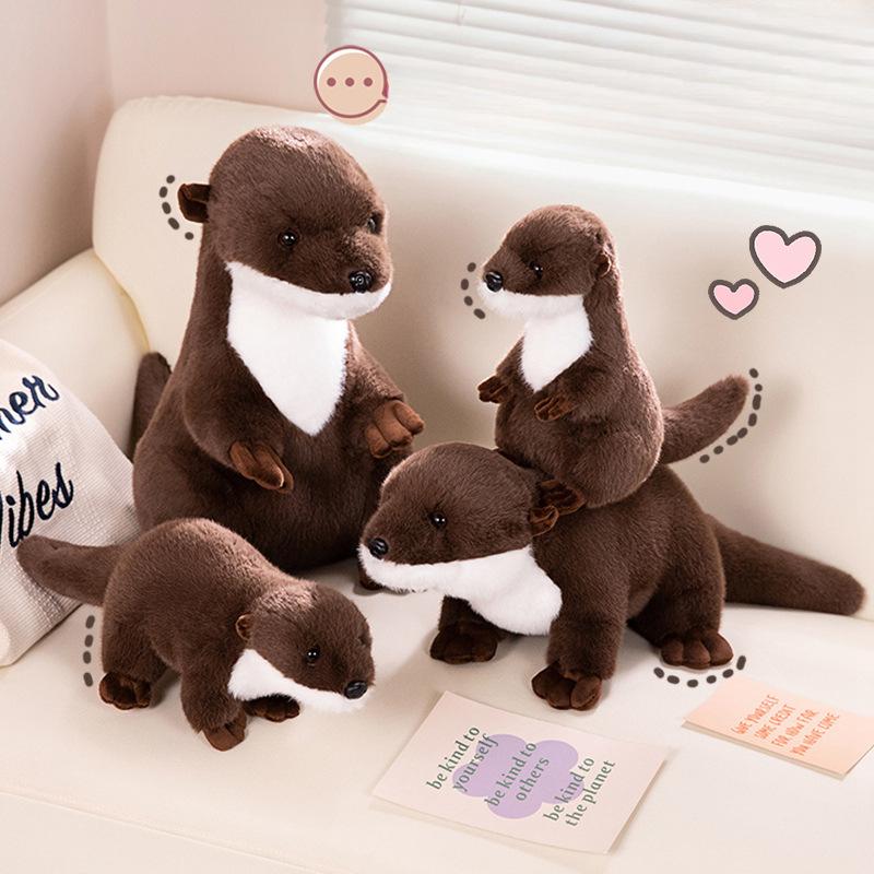 Long-haired Otter Baby Sea Otter Plush Toy Doll Doll Female and Boy Birthday Gift To Comfort The Doll Before Bed