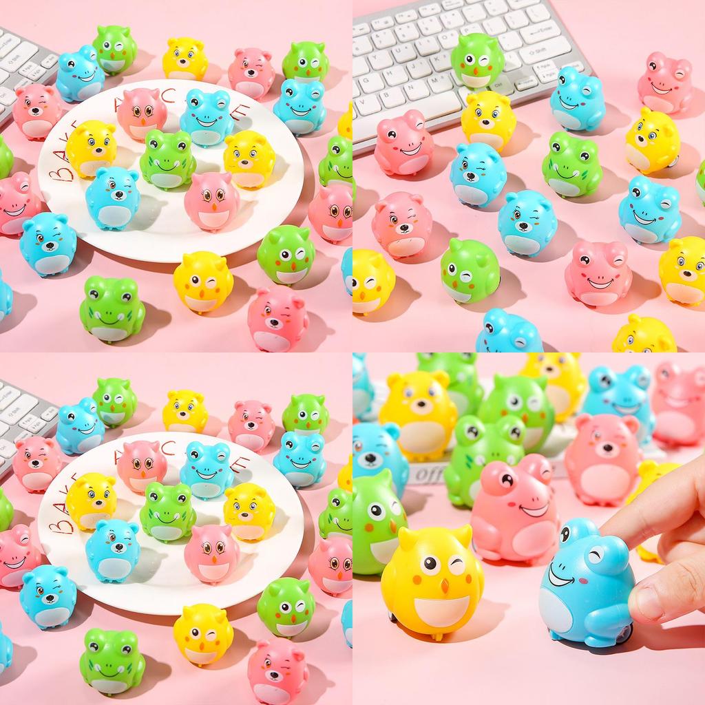 Inertia Cute Mini Frog Owl Animal Shaped Children Toy Car For Kid Entertainment