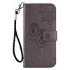 For Samsung Galaxy A56 5G Case Owl Flower Imprinted Leather Cover Wallet with Strap