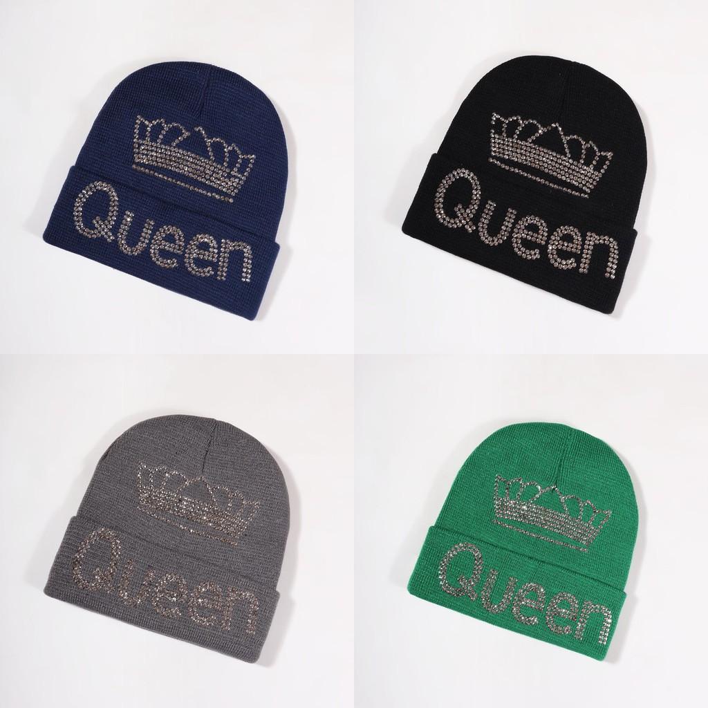Crown Pattern Queen Winter Beanie Knitted Cap Warm Breathable Gifts Fashion